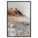 Poster Earth's Warm Breath - mountain landscape amidst fog against a gray sky 130234 additionalThumb 16