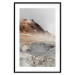 Poster Earth's Warm Breath - mountain landscape amidst fog against a gray sky 130234 additionalThumb 15