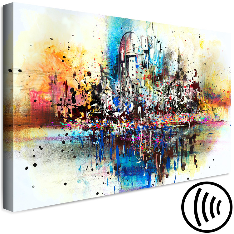 Canvas Print Holiday Sketch (1-piece) Wide - abstract architecture 130434 additionalImage 6