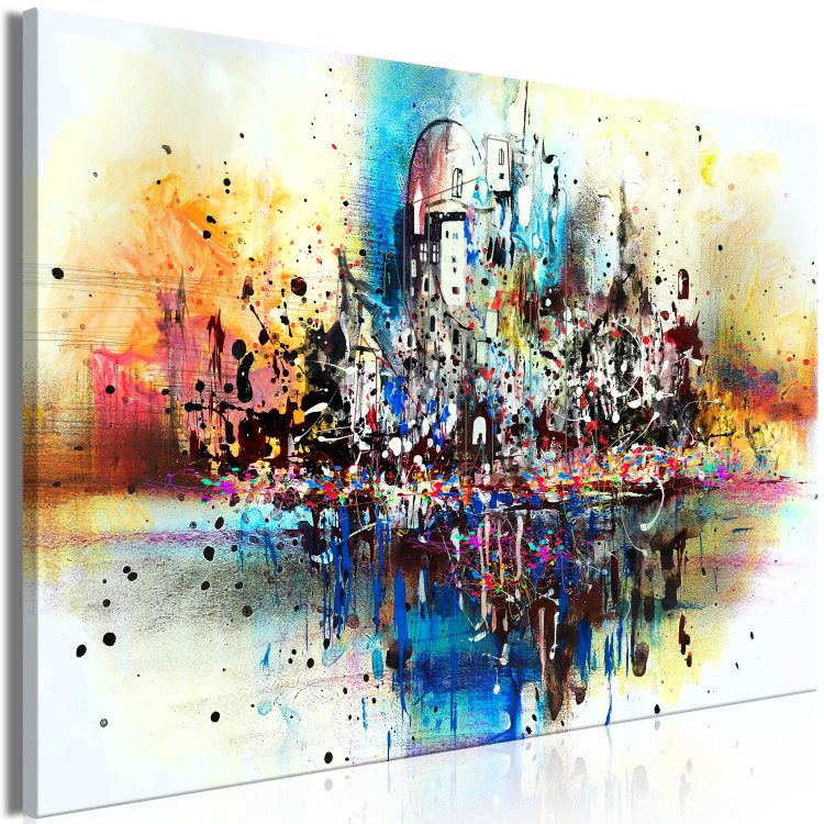 Canvas Print Holiday Sketch (1-piece) Wide - abstract architecture 130434 additionalImage 2