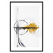 Wall Poster Golden Sunrise - artistic black lines and patterns in an abstract style 131834 additionalThumb 19