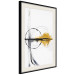 Wall Poster Golden Sunrise - artistic black lines and patterns in an abstract style 131834 additionalThumb 2