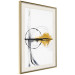 Wall Poster Golden Sunrise - artistic black lines and patterns in an abstract style 131834 additionalThumb 3