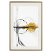 Wall Poster Golden Sunrise - artistic black lines and patterns in an abstract style 131834 additionalThumb 27