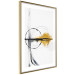 Wall Poster Golden Sunrise - artistic black lines and patterns in an abstract style 131834 additionalThumb 9