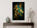 Wall Poster Radiant Glow - abstract golden plant on green texture 135034 additionalThumb 2