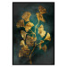 Wall Poster Radiant Glow - abstract golden plant on green texture 135034 additionalThumb 16