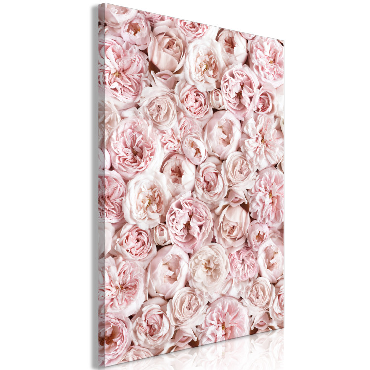 Canvas Art Print Rose Carpet - Carpet with pink flowers seen from above in pink color 135534 additionalImage 2