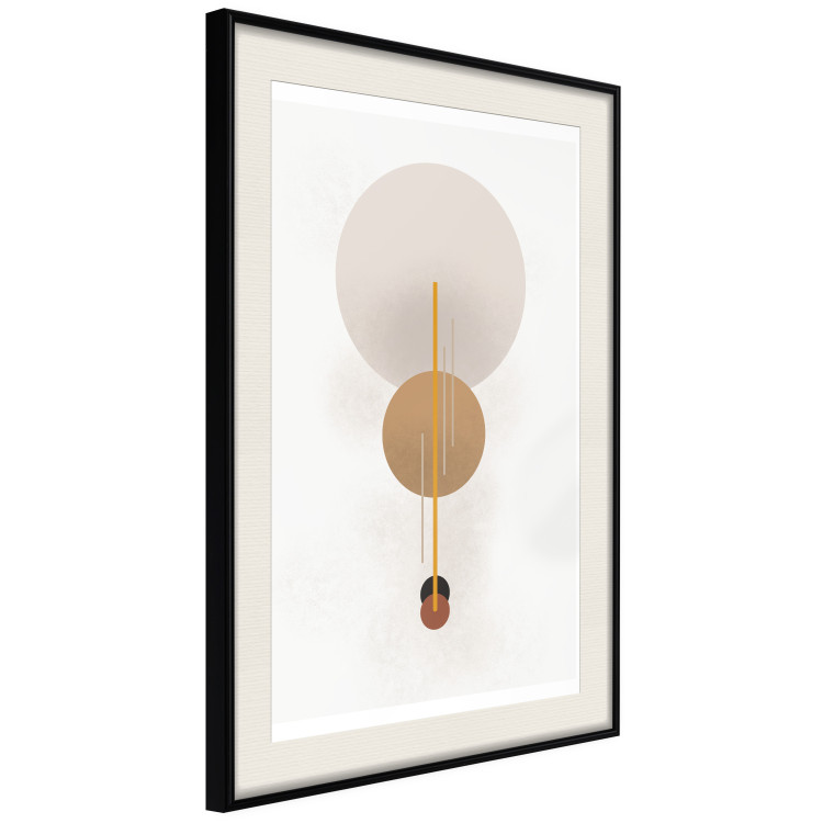 Poster Spanish Guitar - simple geometric abstraction with circles and a light background 136534 additionalImage 9