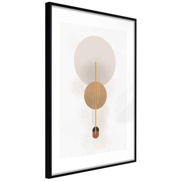 Poster Spanish Guitar - simple geometric abstraction with circles and a light background 136534 additionalImage 8