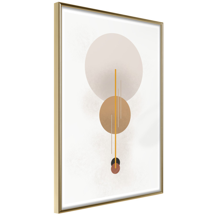 Poster Spanish Guitar - simple geometric abstraction with circles and a light background 136534 additionalImage 11