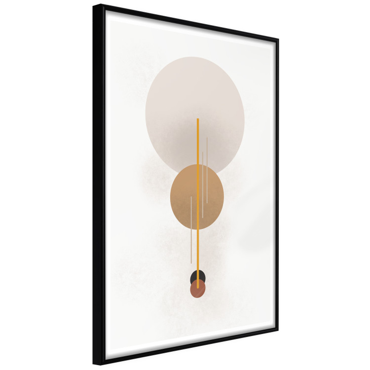 Poster Spanish Guitar - simple geometric abstraction with circles and a light background 136534 additionalImage 12