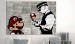 Large canvas print Banksy: Mario Bros [Large Format] 137534 additionalThumb 5