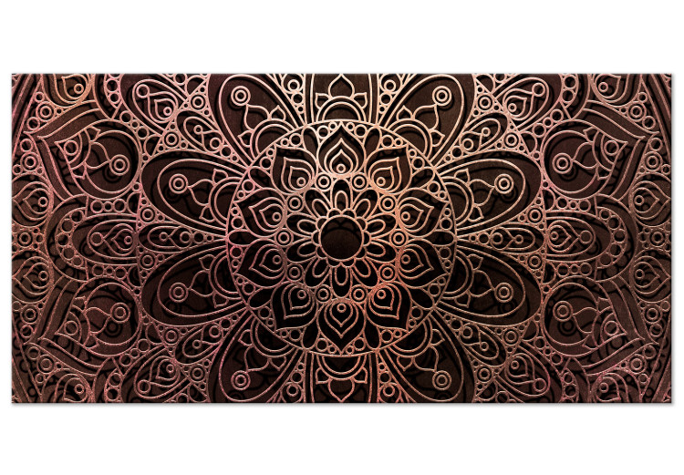 Large canvas print Mandala: Amber Silence II [Large Format] 137634