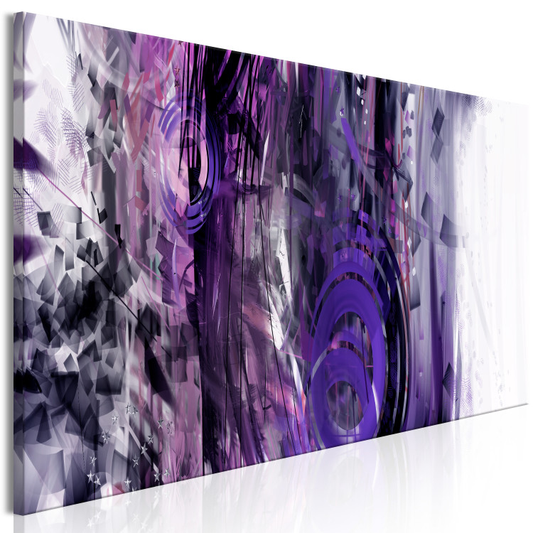 Canvas Art Print Purple Swirl (1-piece) Narrow - modern abstraction 138834 additionalImage 2