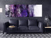 Canvas Art Print Purple Swirl (1-piece) Narrow - modern abstraction 138834 additionalThumb 3