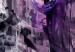 Canvas Art Print Purple Swirl (1-piece) Narrow - modern abstraction 138834 additionalThumb 5