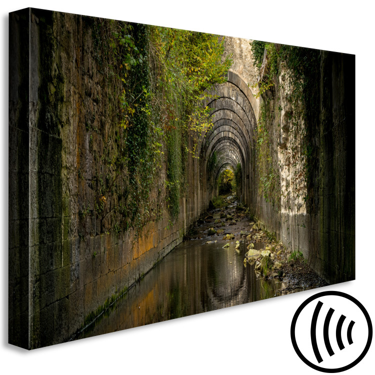 Canvas Print Tunnel in Orbaitzeta (1-piece) Wide - landscape with a floral motif 143234 additionalImage 6