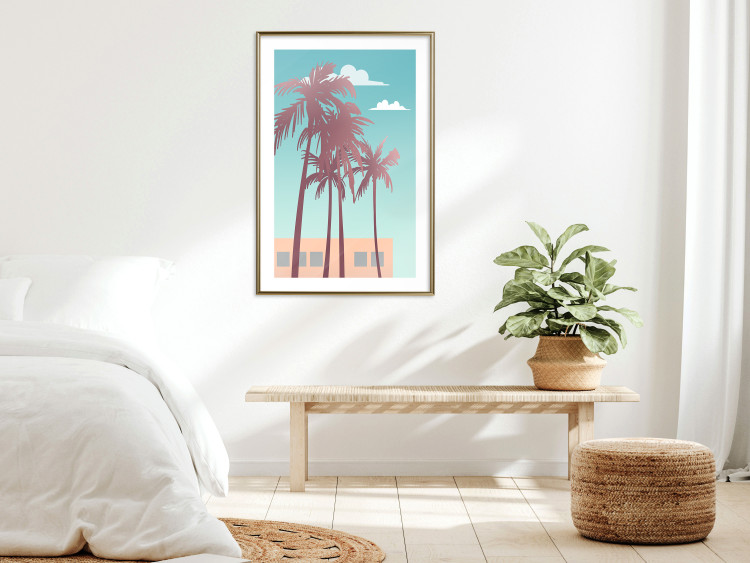 Wall Poster Miami Palm Trees - Holiday View With Blue Sky and White Clouds 144334 additionalImage 17