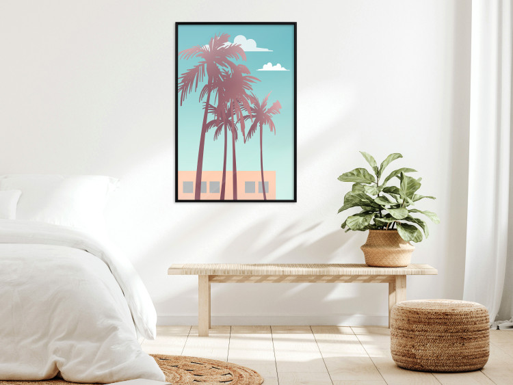 Wall Poster Miami Palm Trees - Holiday View With Blue Sky and White Clouds 144334 additionalImage 10