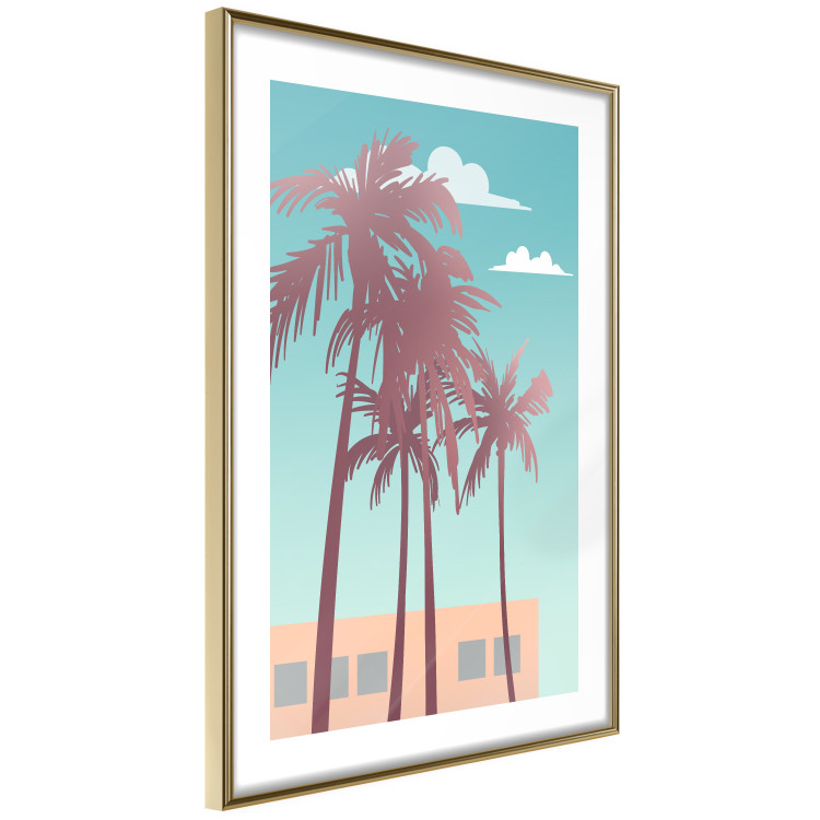 Wall Poster Miami Palm Trees - Holiday View With Blue Sky and White Clouds 144334 additionalImage 7