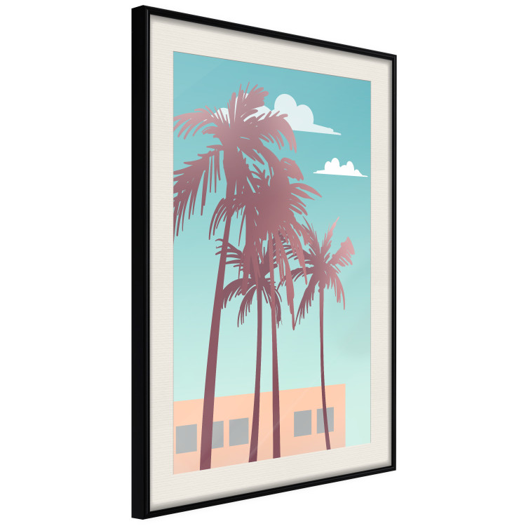 Wall Poster Miami Palm Trees - Holiday View With Blue Sky and White Clouds 144334 additionalImage 11