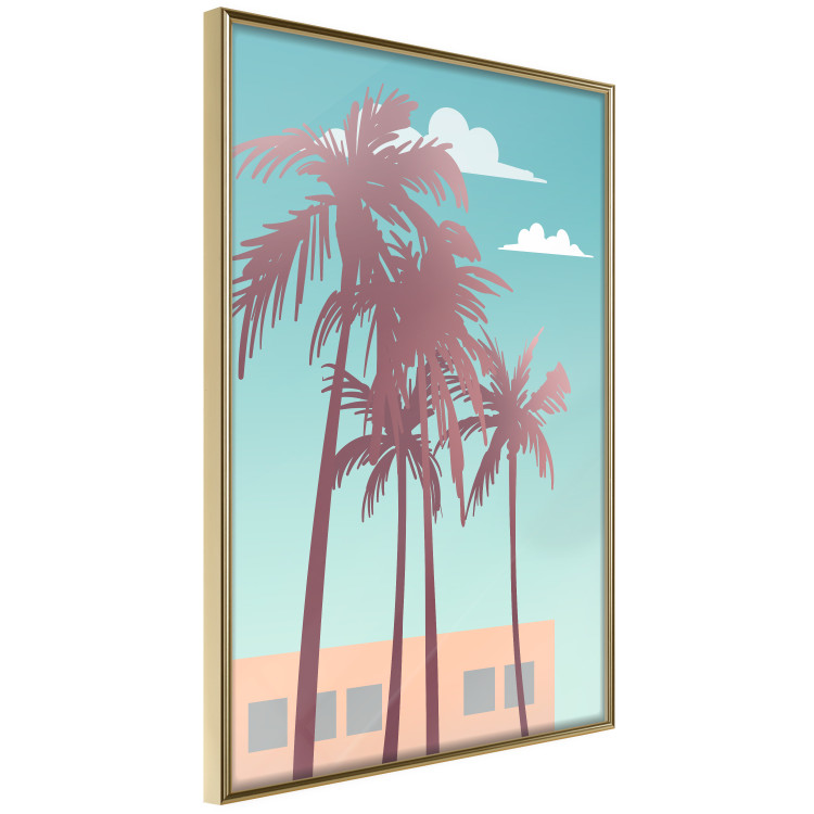 Wall Poster Miami Palm Trees - Holiday View With Blue Sky and White Clouds 144334 additionalImage 4