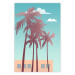 Wall Poster Miami Palm Trees - Holiday View With Blue Sky and White Clouds 144334