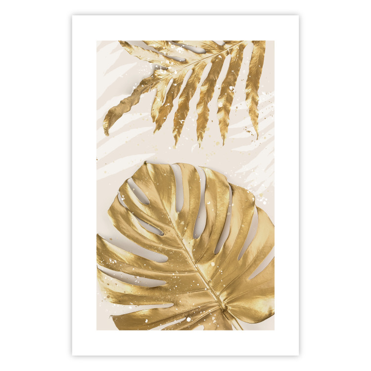 Wall Poster Golden Leaves With an Elegant Monster - Plants With a Festive Atmosphere 148434 additionalImage 19