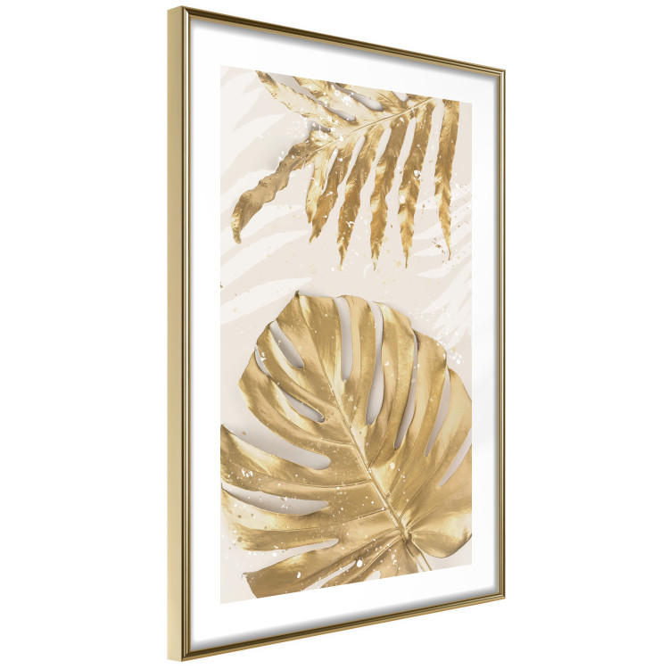 Wall Poster Golden Leaves With an Elegant Monster - Plants With a Festive Atmosphere 148434 additionalImage 11