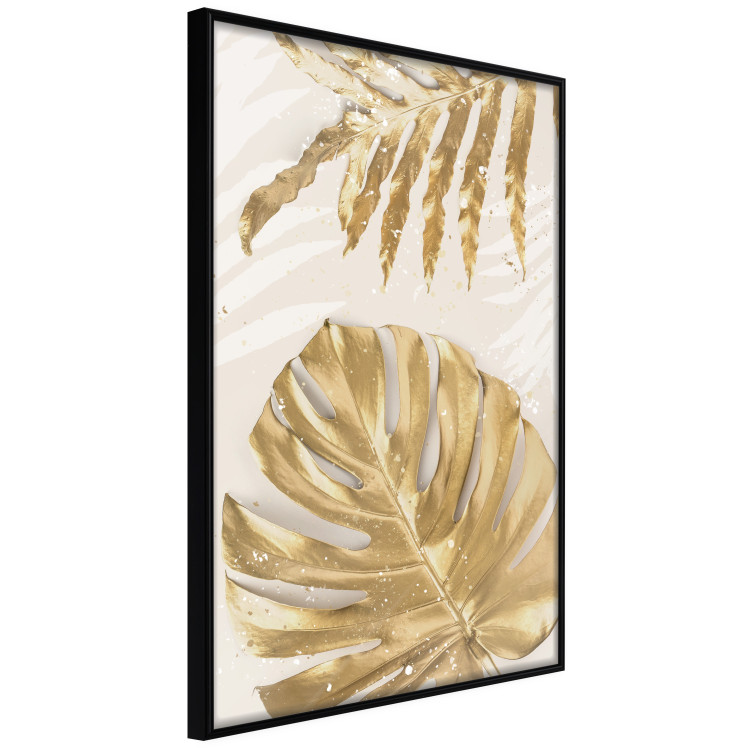 Wall Poster Golden Leaves With an Elegant Monster - Plants With a Festive Atmosphere 148434 additionalImage 5