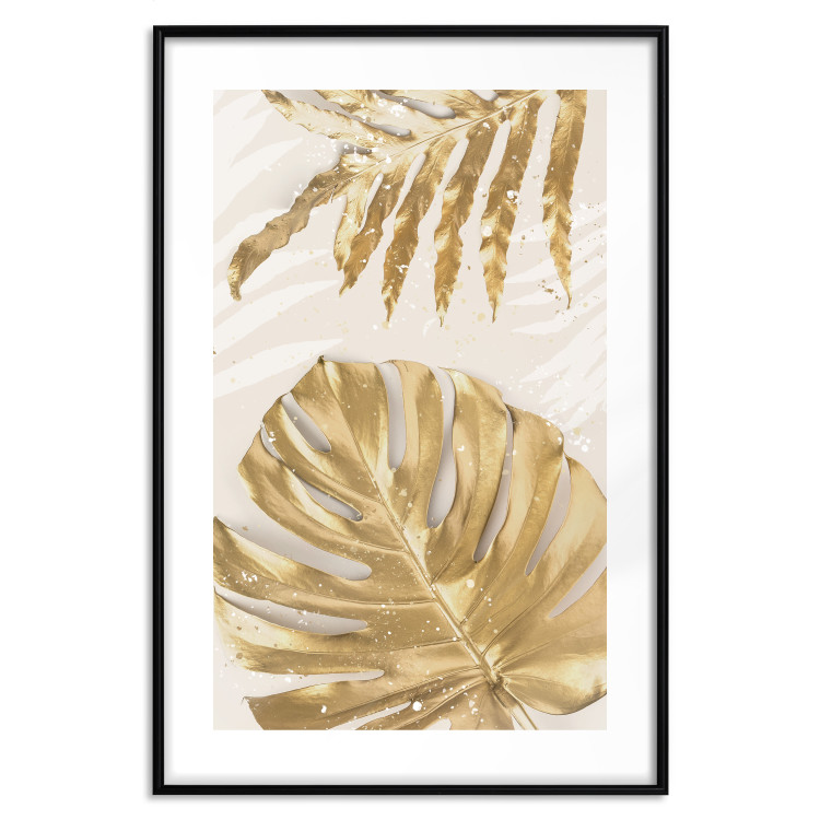 Wall Poster Golden Leaves With an Elegant Monster - Plants With a Festive Atmosphere 148434 additionalImage 20