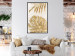 Wall Poster Golden Leaves With an Elegant Monster - Plants With a Festive Atmosphere 148434 additionalThumb 9