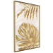 Wall Poster Golden Leaves With an Elegant Monster - Plants With a Festive Atmosphere 148434 additionalThumb 4