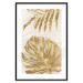 Wall Poster Golden Leaves With an Elegant Monster - Plants With a Festive Atmosphere 148434 additionalThumb 20