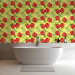 Modern Wallpaper Fiery Hibiscus - Red Flowers and Green Leaves on a Yellow Background 150034 additionalThumb 10