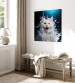 Canvas Print AI Norwegian Forest Cat - Wet Animal Fantasy Portrait - Square 150134 additionalThumb 10
