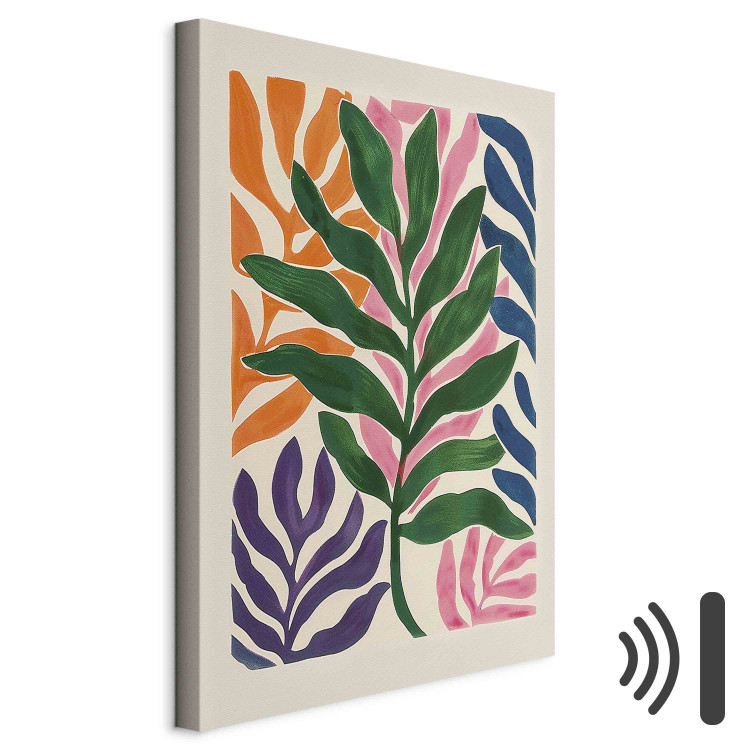 Canvas Print Colorful Leaves - A Composition Inspired by the Work of Matisse 159934 additionalImage 8
