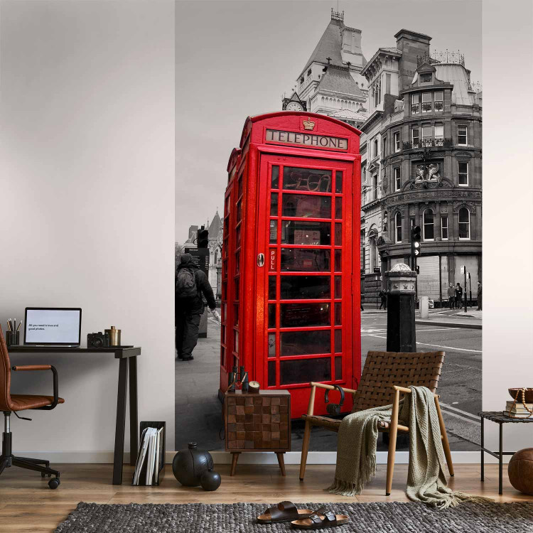 Wall Mural Telephone - black and white urban architecture of London 59934 additionalImage 4