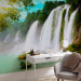 Wall Mural Beauty of Nature - Landscape of Waterfalls Flowing into a Stony Lake 60034 additionalThumb 4