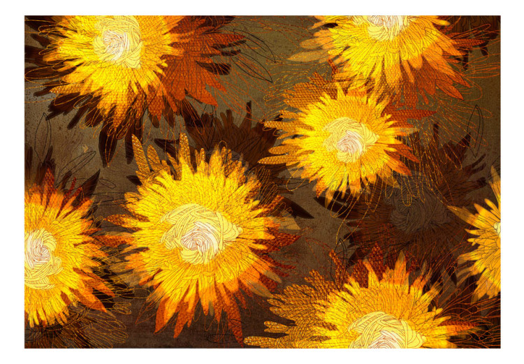 Wall Mural Sunflower dance 60734 additionalImage 1