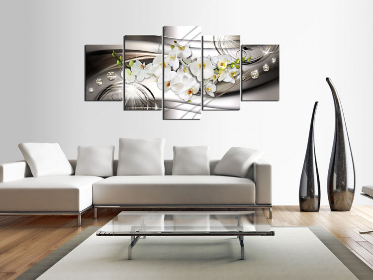 Canvas Print  Orchid with Diamonds 62434 additionalImage 3