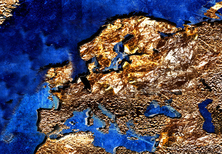 Decorative Pinboard Golden Continents [Cork Map] 92234 additionalImage 6