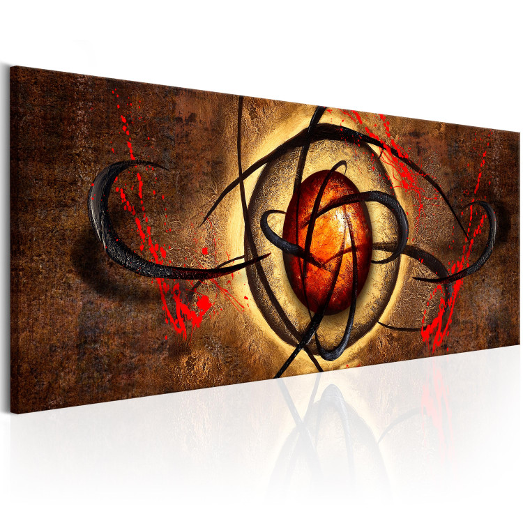 Canvas Devil's Eye (1-piece) - Bloody Abstraction on Brown Texture 106244 additionalImage 2