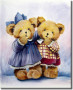 Canvas Art Print Cute Bears 107044