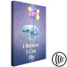 Canvas Words of Inspiration (1-part) - Elephant with Balloons and Motivational Text 114544 additionalThumb 6