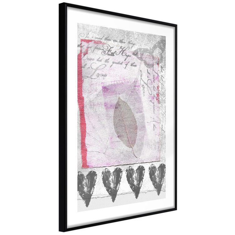 Wall Poster Diary - vintage-style composition with leaves and hearts with texts 115044 additionalImage 11