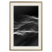 Poster Sound Stabilizer - simple black and white composition in musical waves 117344 additionalThumb 19