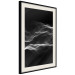 Poster Sound Stabilizer - simple black and white composition in musical waves 117344 additionalThumb 3
