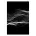 Poster Sound Stabilizer - simple black and white composition in musical waves 117344